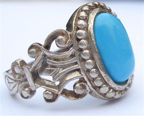Vintage Avon Sterling Silver Faux Turquoise Rings Available In Etsy