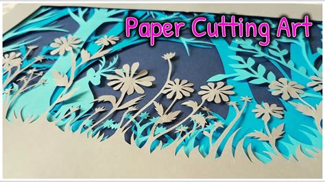 Layered Paper Cutting Art 3 Kalon In Art Youtube