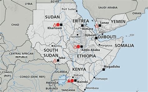 Greater Horn Of Africa Somalia Ethiopia Kenya South Sudan Eritrea