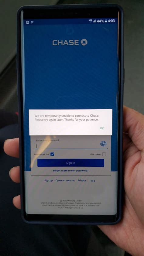 You'll still find chase pay® as a payment option in more of your favorite websites and apps…keep using the chase pay app until early 2020. Chase Mobile App stopped working on Android phone. Error ...
