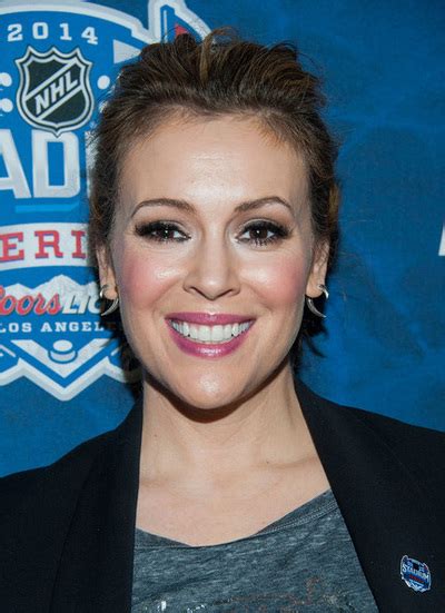alyssa milano attended the nhl stadium series the halliwell sisters