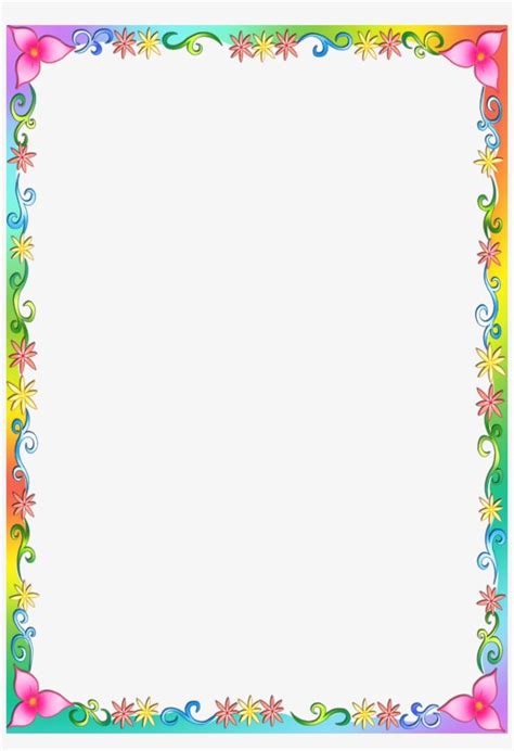 Colorful Page Borders And Frames