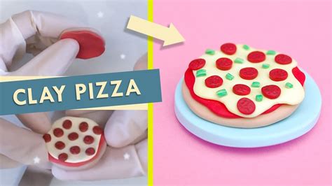 Easy How To Make A Pizza With Polymer Clay Youtube