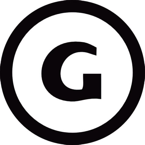 G Logo Circle Icons Free Download
