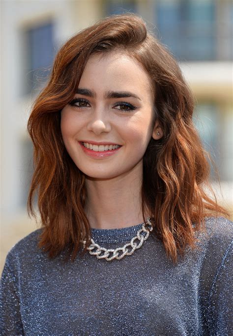 Lily Collins The Clavicut — The Best Celebrity Midlength Hairstyles