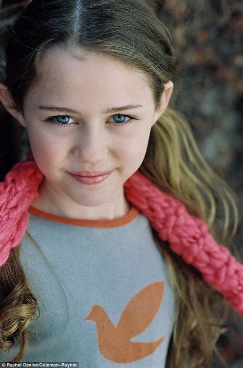 Miley Cyrus Modelling Shoot When She Was 11 Year Old Girl Named Destiny Daily Mail Online