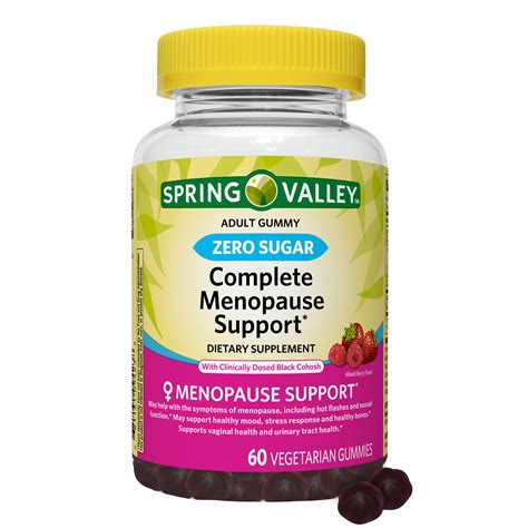 Spring Valley Zero Sugar Complete Menopause Support Vegetarian Gummies