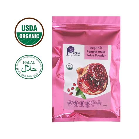 Organic Pomegranate Juice Powder Purple Superfoods
