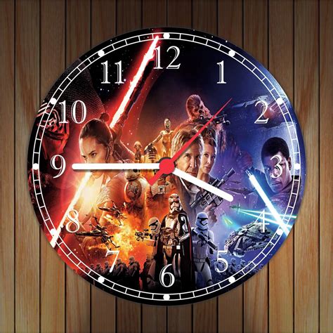 Relógio De Parede Star Wars Decorações Interiores Salas Elo7