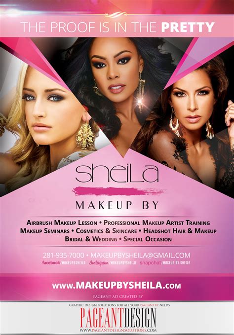 Awesomepageantad And Promo Flyer Designed For Makeup By Sheila