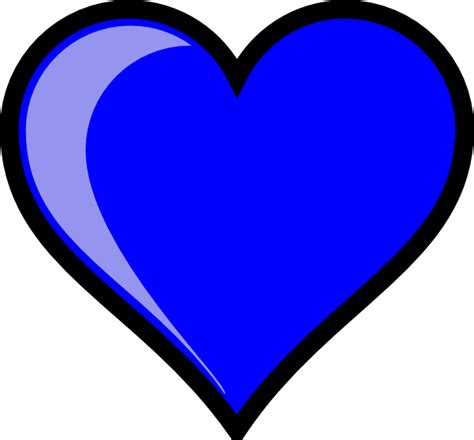 Blue Heart Clip Art At Vector Clip Art Online Royalty Free