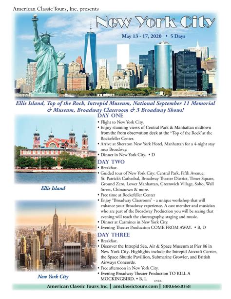 New York City Brochure By Amclassictours3 Issuu