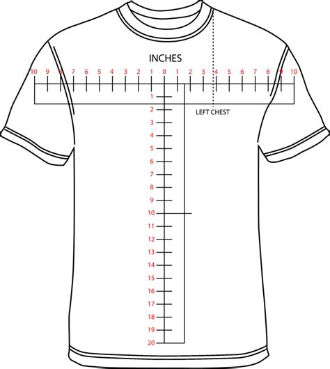 Shirt Logo Size Chart