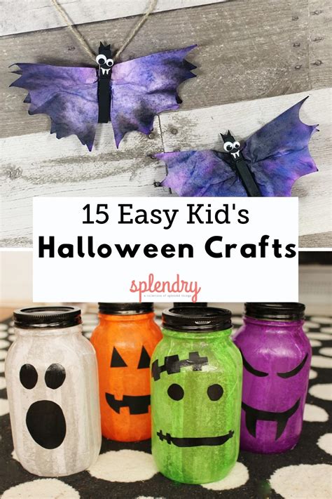15 Easy And Fun Halloween Crafts For Kids Splendry