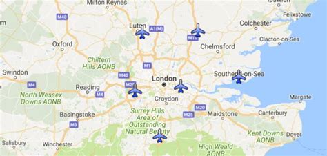 Map Londons Airports Plantriplondon Things To Do In London