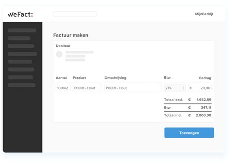 Factuur Maken Snel En Professioneel Probeer Gratis Wefact