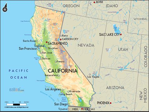 Map Of California Road Trip Planner Survivemag