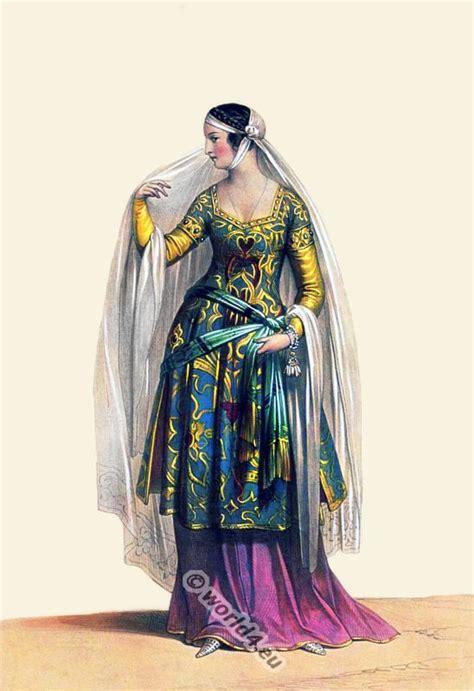 Dame Florentine Du 13ème Siècle Florentine Lady Medieval Fashion