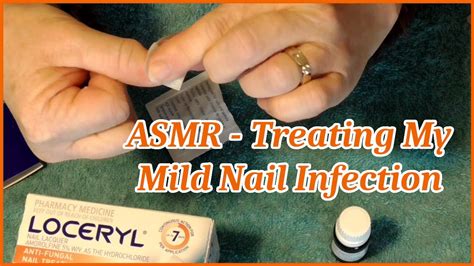 ASMR ~ Treating My Mild Nail Infection ~ Nail TLC - YouTube