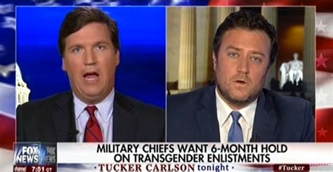 tucker carlson says sec of defense mattis should resign if he allows transgender americans to