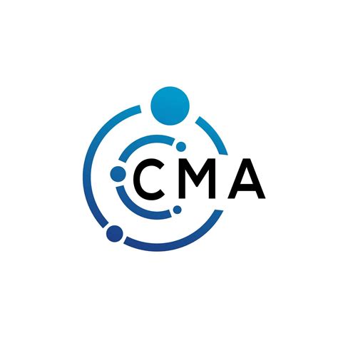 Diseño De Logotipo De Letra Cma Sobre Fondo Blanco Concepto De