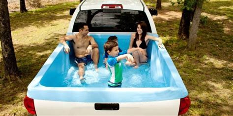 Portable Swimming Pool Turns Your Pickup Truck Into The Ultimate Chill