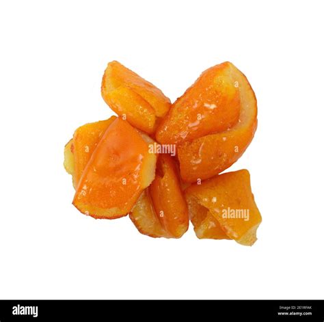 Orange Peel Preserve Isolated On White Background Glyko Koutaliou