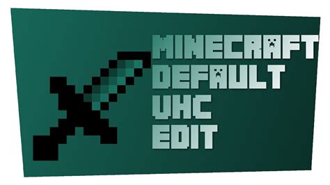 Minecraft Default Uhc Edit Texture Pack Youtube