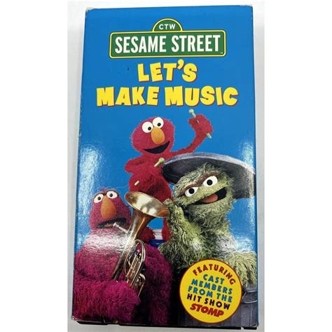 Sesame Street Lets Make Music Vhs Etsy