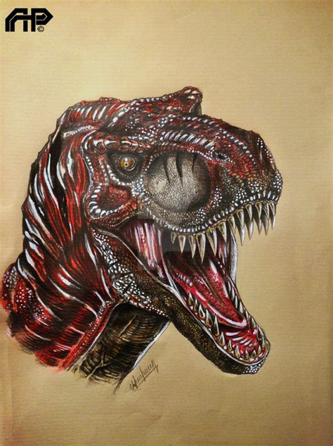 Red Tyrannosaurus Rex By Aram Rex On Deviantart
