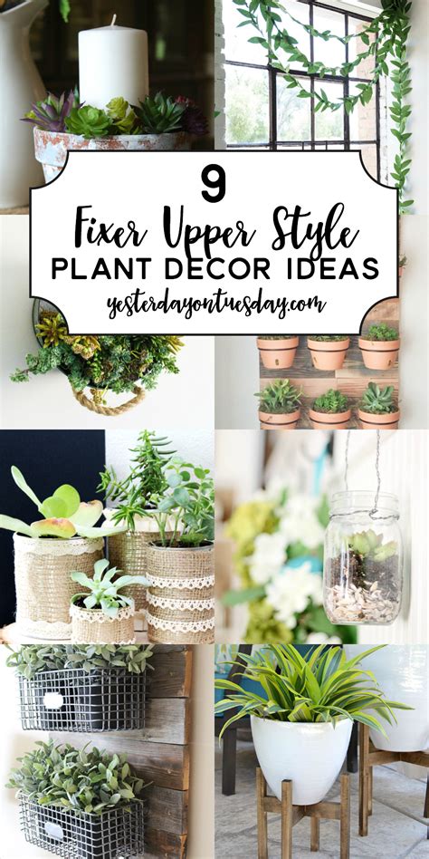 In order to make that happen, you need to figure out what type of garden design makes your heart soar. 9 Fixer Upper Style Plant Decor Ideas | Yesterday On Tuesday