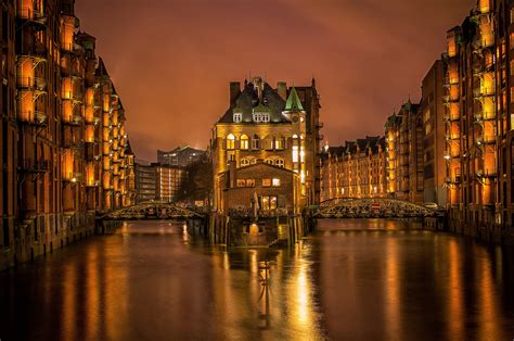 Wasserschlo Hamburg Speicherstadt 4k Hd Wallpaper