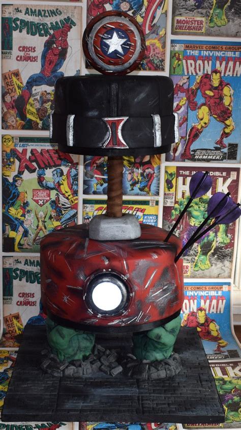 Marvel the avengers is a famous superhero team that emerged from marvel comics and later we have a wide variety of avengers cakes available online in different designs, patterns, flavours send avengers cakes across singapore using ferns n petals. Marvel Avengers cake featuring representations of Hulk ...