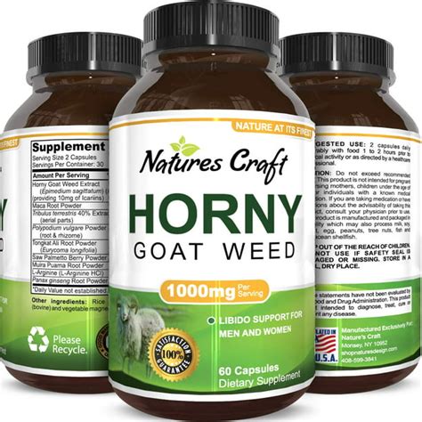 Natures Craft Horny Goat Weed Libido Enhancer Sexual Performance Supplement
