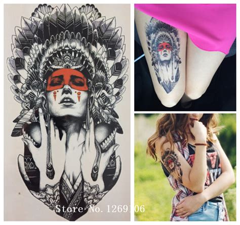 2016 Fashion 21 X 15 Cm Ancient Women Sexy Cool Beauty Tattoo Waterproof Hot Temporary Tattoo