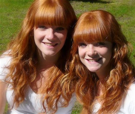 Lovely Redhead Twins In The Valkenberg Park Redhead Day Breda Difficult Light Conditions But