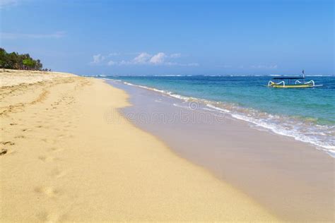 Sea View From Tropical Beach With Sunny Sky In Bali Stock Image Image