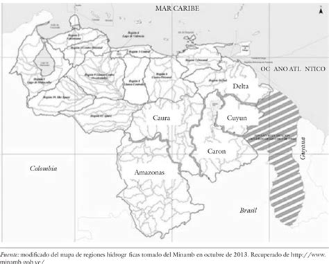 Cuencas De Primer Orden Por Regiones Hidrográficas En Venezuela