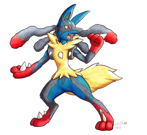 Mega Lucario Drawing Free Download On Clipartmag