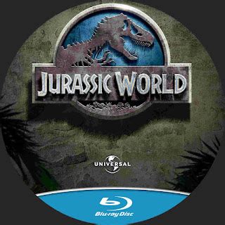 Tudo Gtba Jurassic World 2015 R1 Cover Label Blu Ray Movie