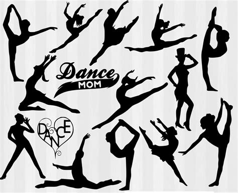 Dancer Silhouettedigital Downlond Jazz Ballet Shirt Dance Svg Cut File