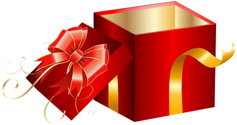 Opened Red Gift Box PNG Clipart Image | Gallery Yopriceville - High ...
