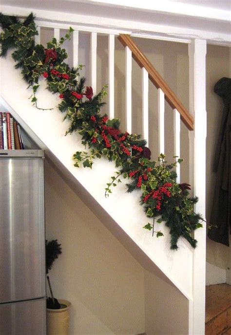 Christmas Stairs Decorations Beautiful Christmas Decorations