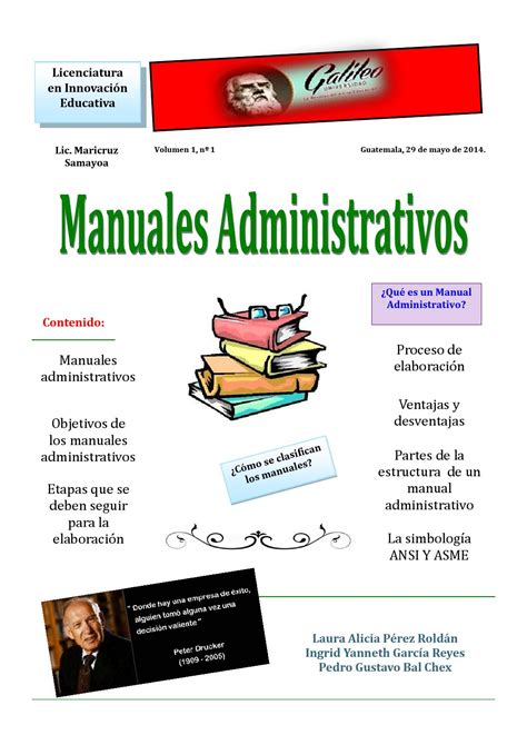 Objetivos De Los Manuales Administrativos Gufa