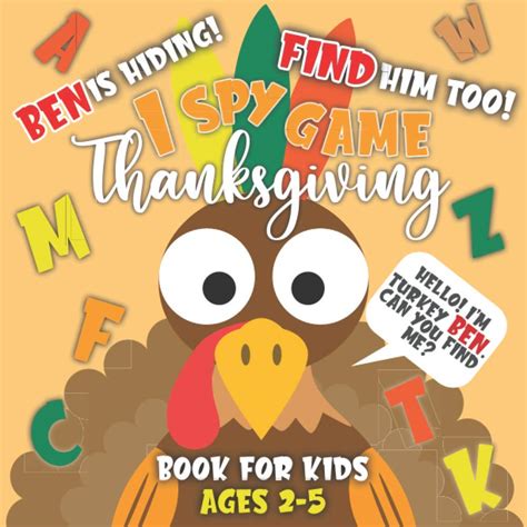 I Spy Game Thanksgiving Book For Kids Ages 2 5 Thanksgiving Books