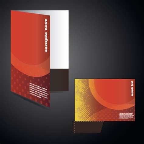 Vector Layout Folder Cover Design Set Vectors Graphic Art Designs In