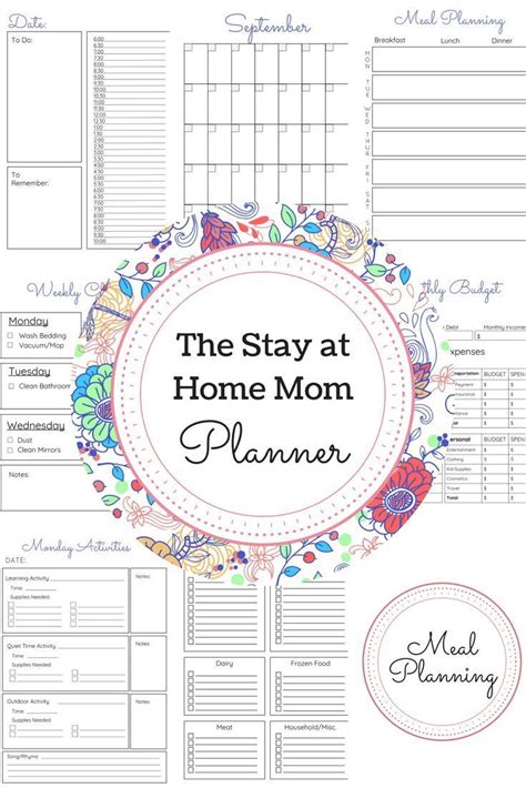 Calendars Planners Stay At Home Mom Planner Printable Mom S Planner