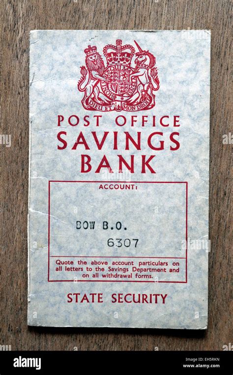 Old Post Office Savings Book 1961 To 1962 England Britain Uk Stock