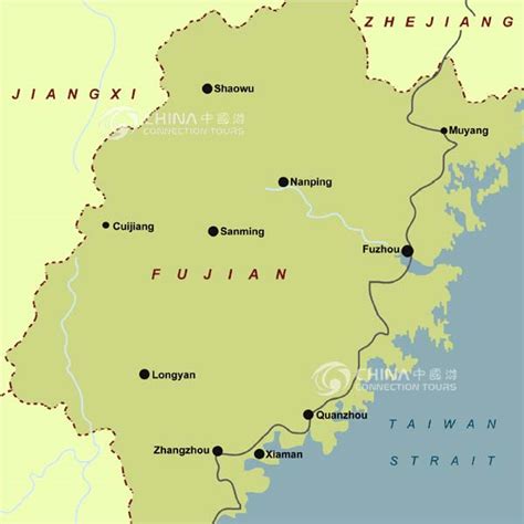 Fujian Provincial Map China Fujian Provincial Map Fujian Travel Guide