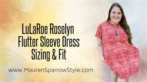 Lularoe Roselyn Sizing Review Fit And Feel Of This Flutter Sleeve Dress